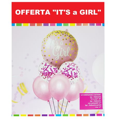 SET PALLONCINI per FESTA IT'S BOY OR GIRL - Gender Reveal Party - Baby  Shower Decorazione - 1 Confezione da 6 Pezzi (include un palloncino in  Mylar) - Confezione 